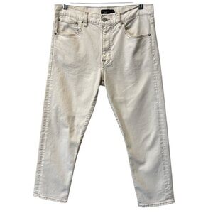 Club Monaco denim women’s white straight leg crop size 33